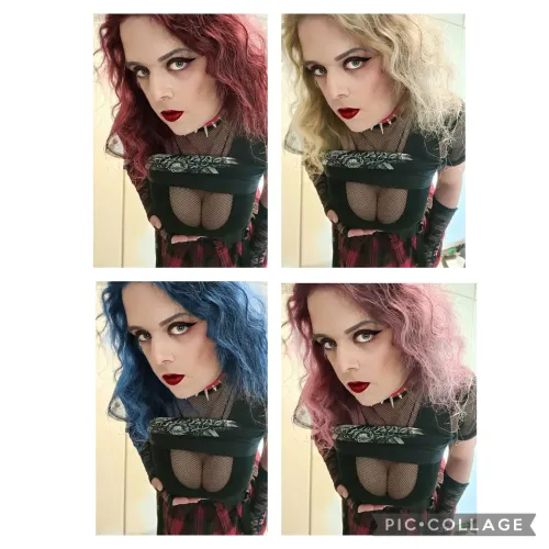 Contemplating if I should try a new hair color? Disregarding how difficult it would to get the same IRL, what color fits me the most (dark-ish brown hair naturally)