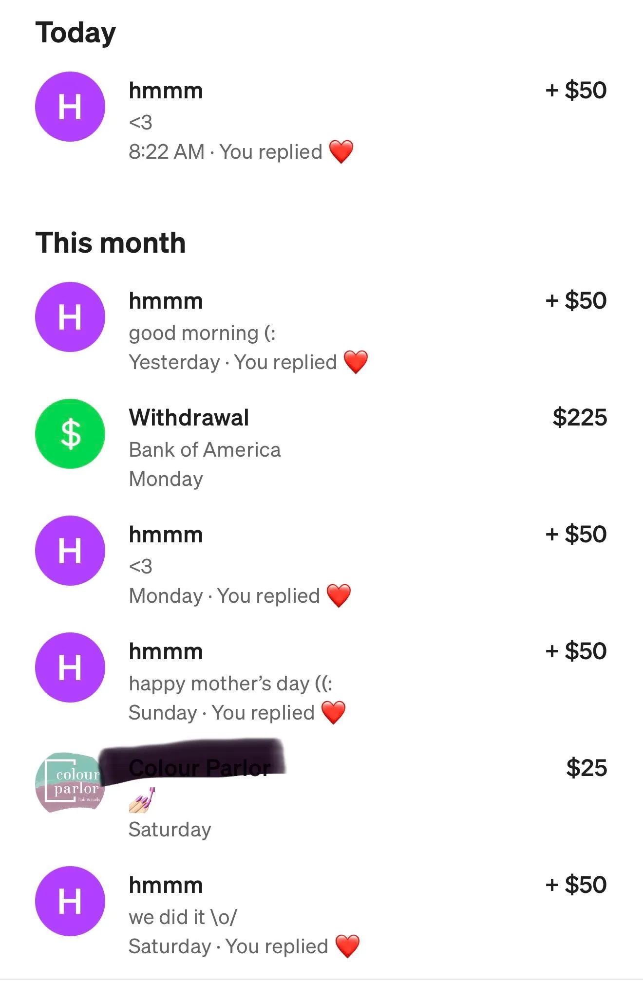 He sends every day because not sending hurts more 💋