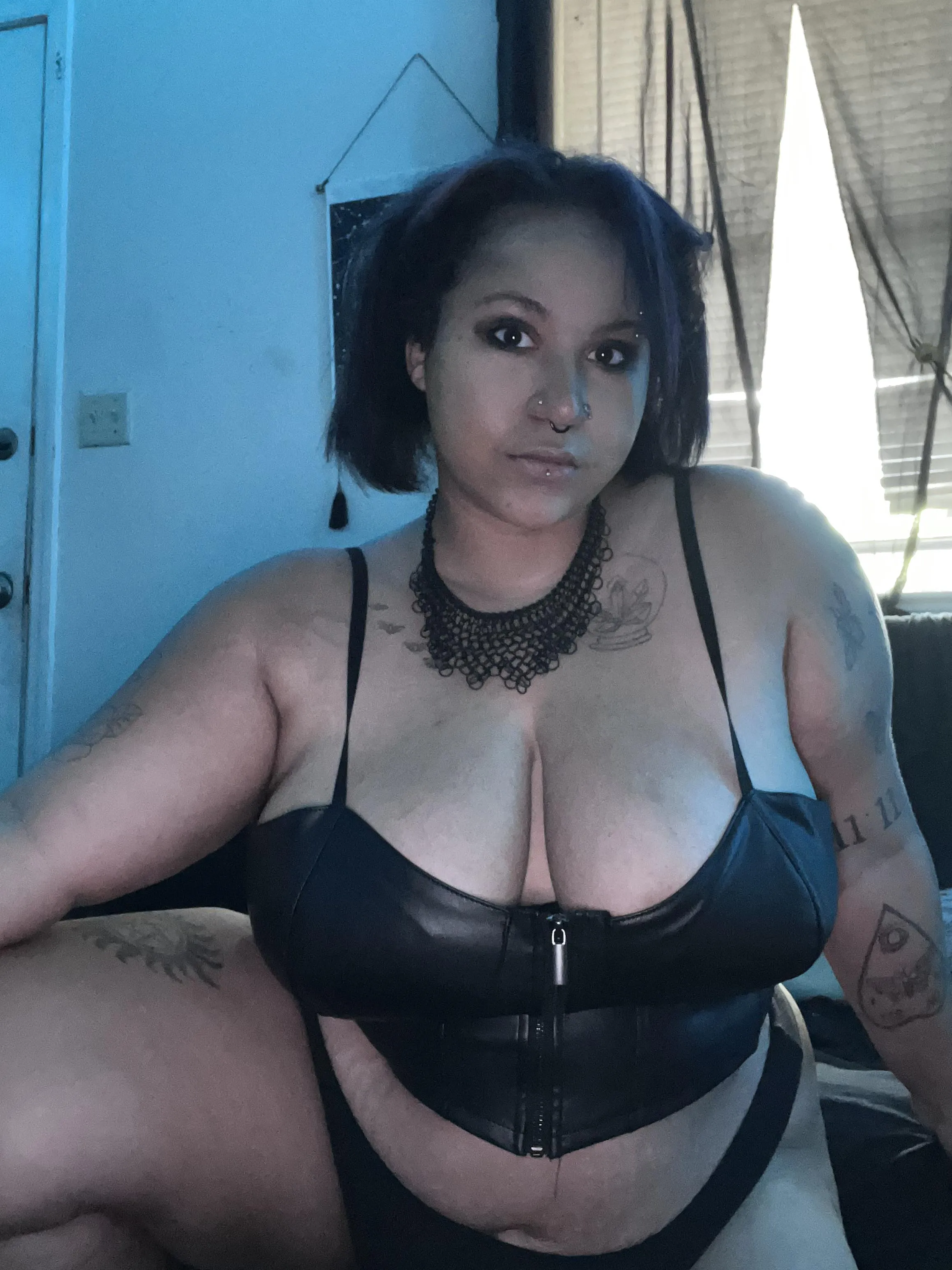 Leather top for this top