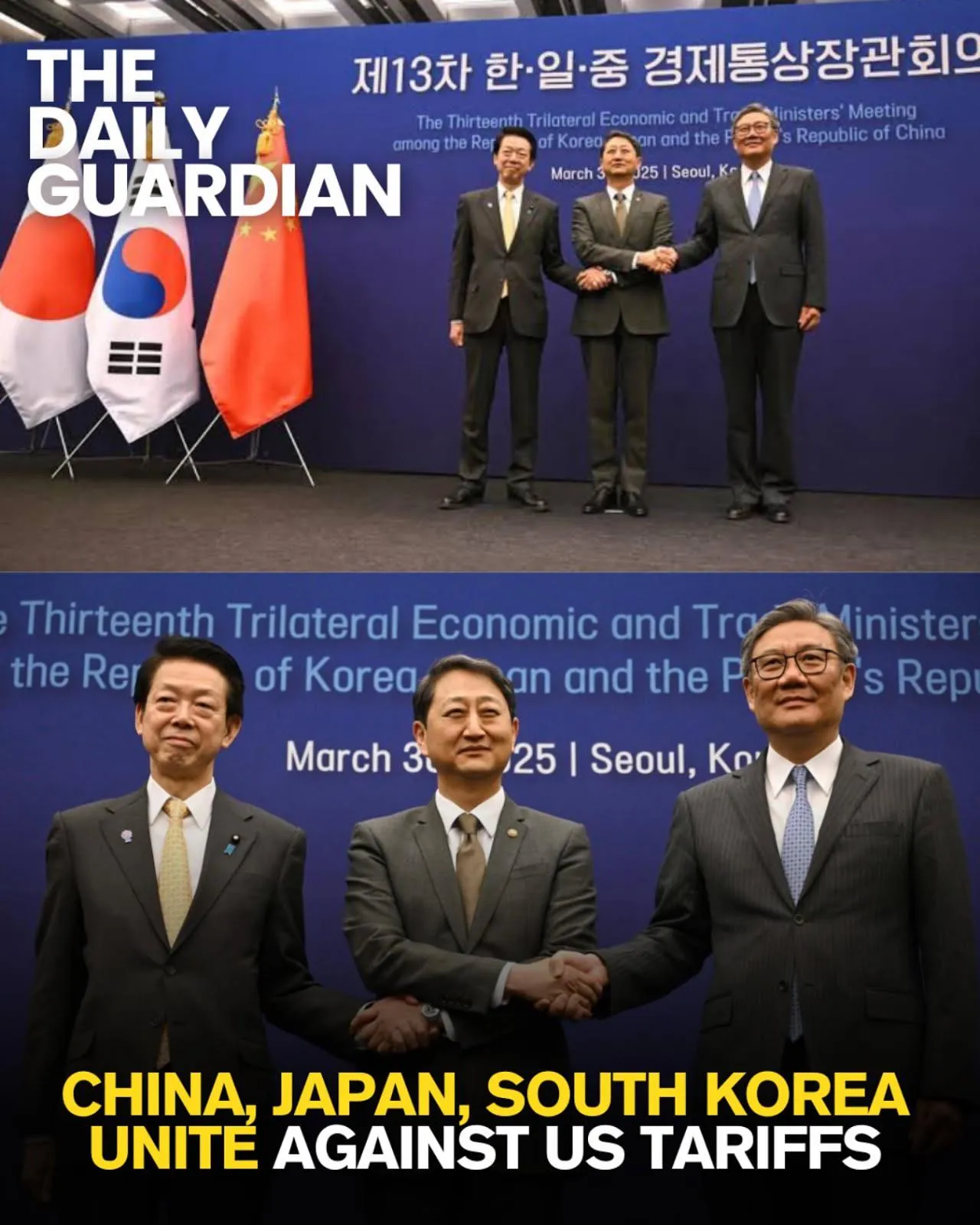 Public threesome in well-respected news publication (gone geopolitical)