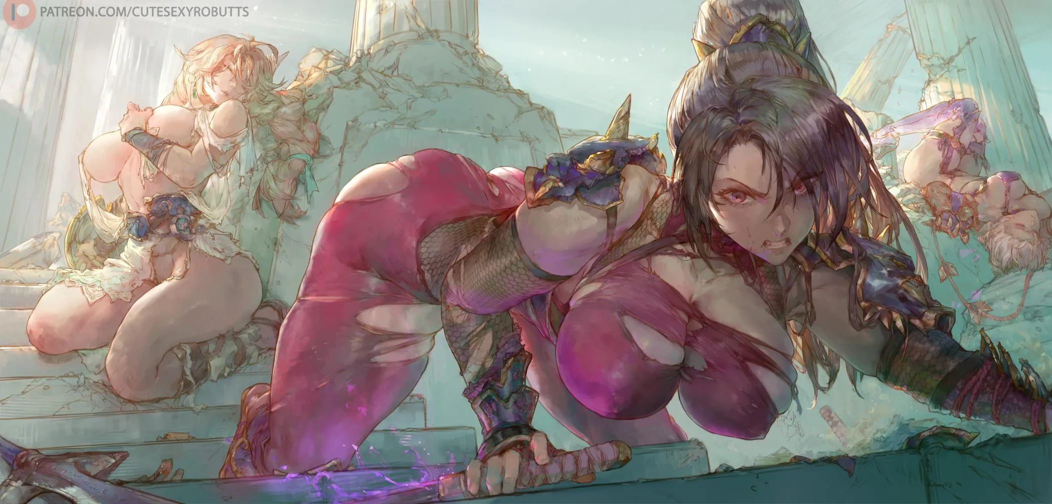 Taki, Sophitia and Ivy (CuteSexyRobutts)