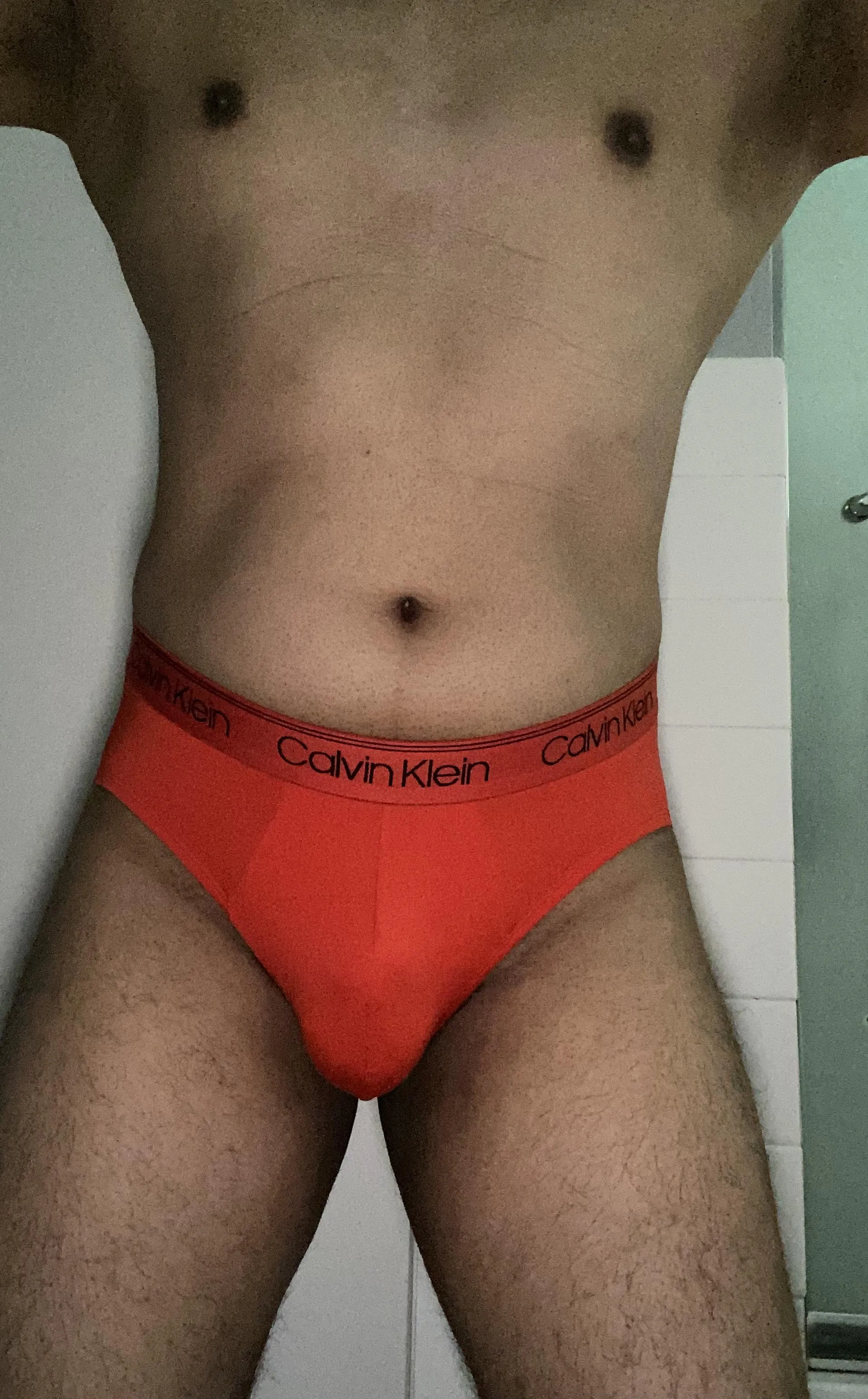 33 straight dad after gym! Red Calvins.