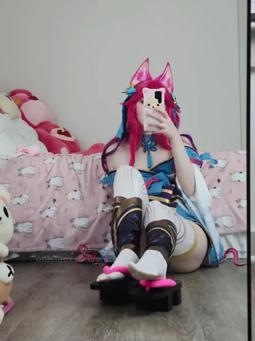 Ahri Spirit Blossom Cosplay by gintkunya