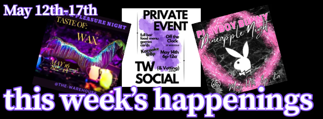 Back to back weeks of shenanigans...can you handle it!? Another Social on Wednesday with a Taste of Wax on Friday and a Playboy Bunny party for the pineapple crew on Saturday! Who's joining us??
