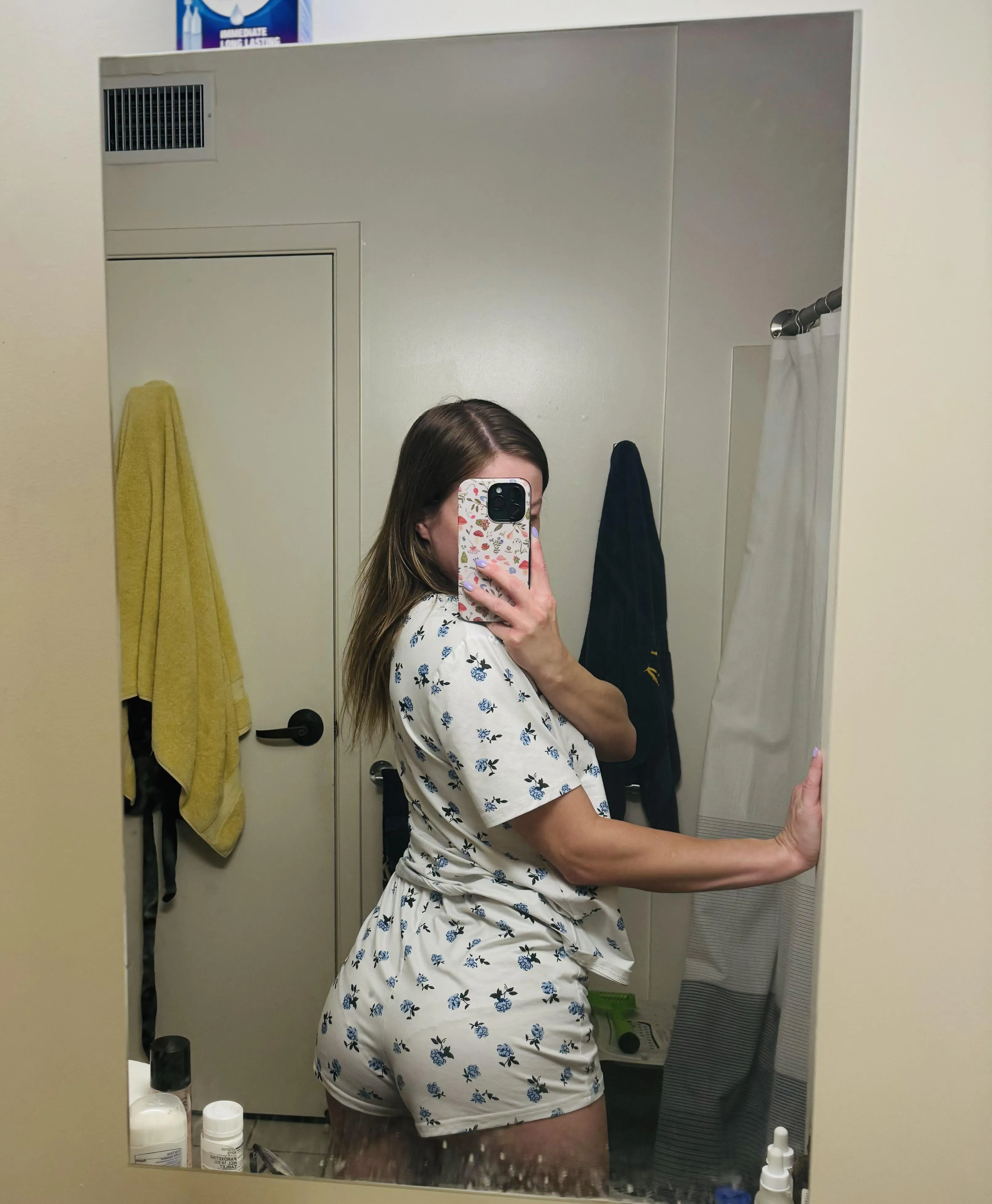 booty in pajama shorts