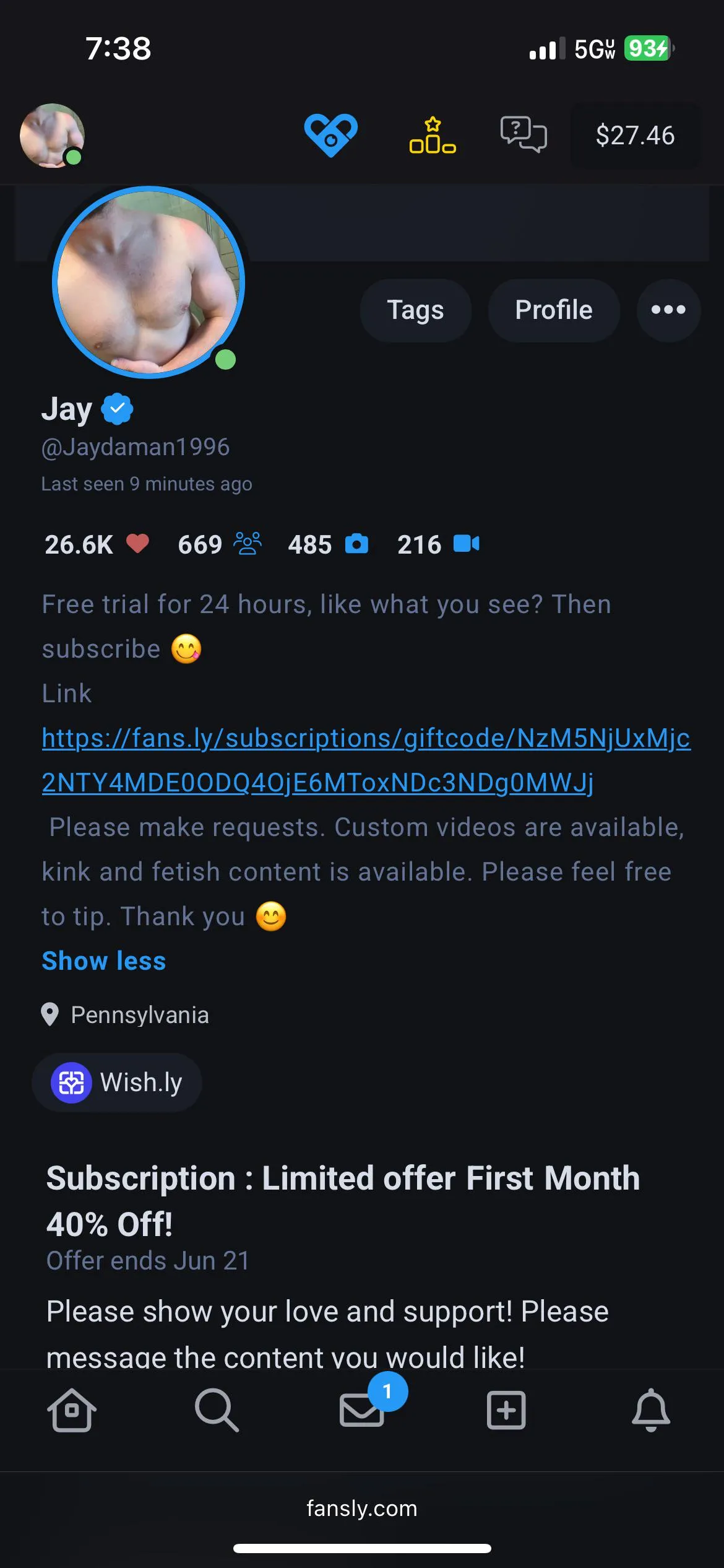 Check out what you been missing out on! https://fans.ly/r/jayman1996