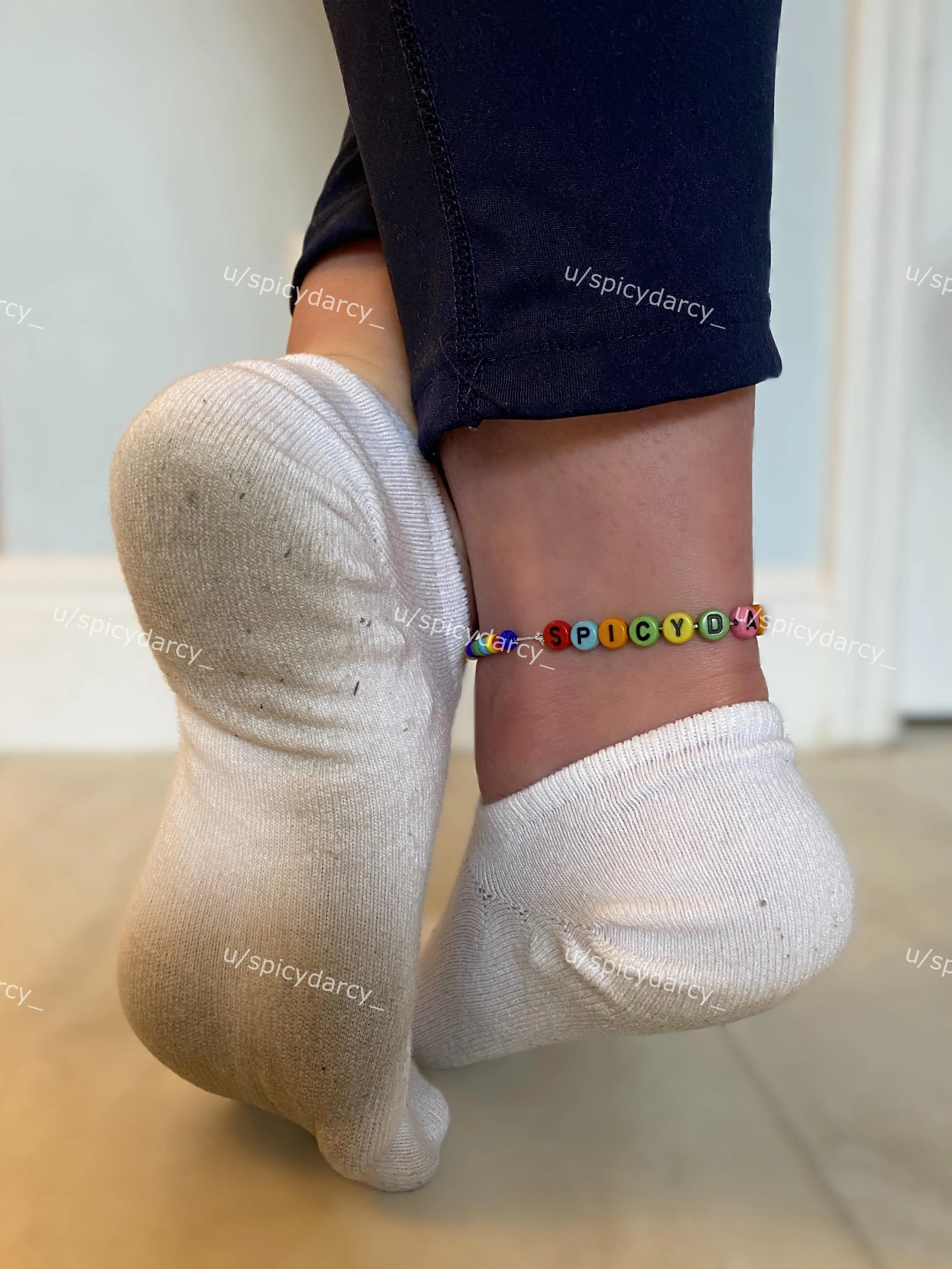 Classy ladies keep their socks clean, not me though.