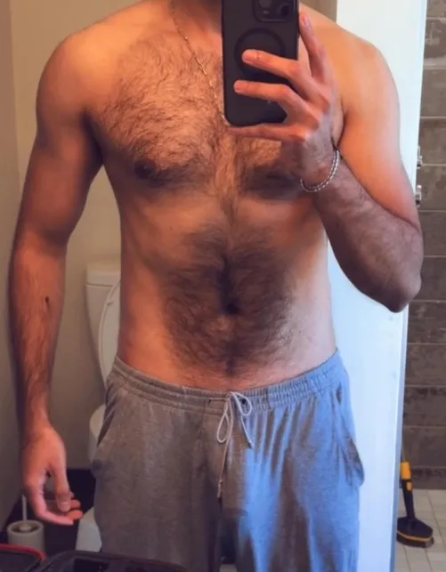 Gray sweatpants season