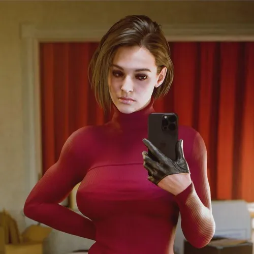 Jill in Ada's clothes