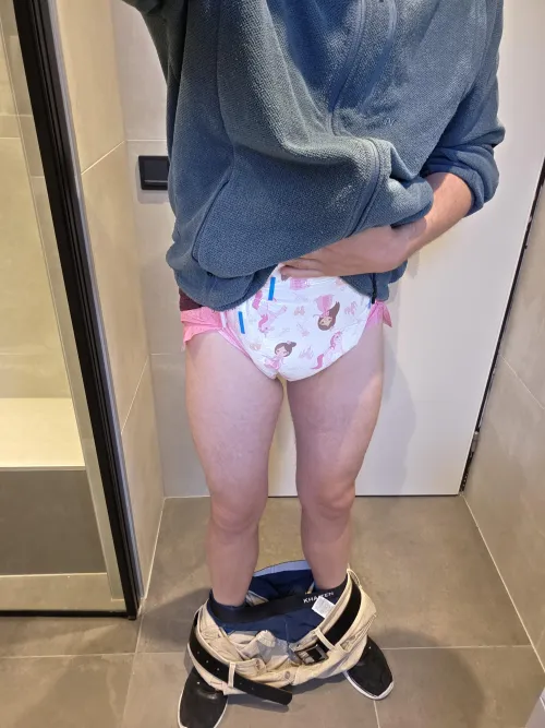 Just a diaper, nothing else