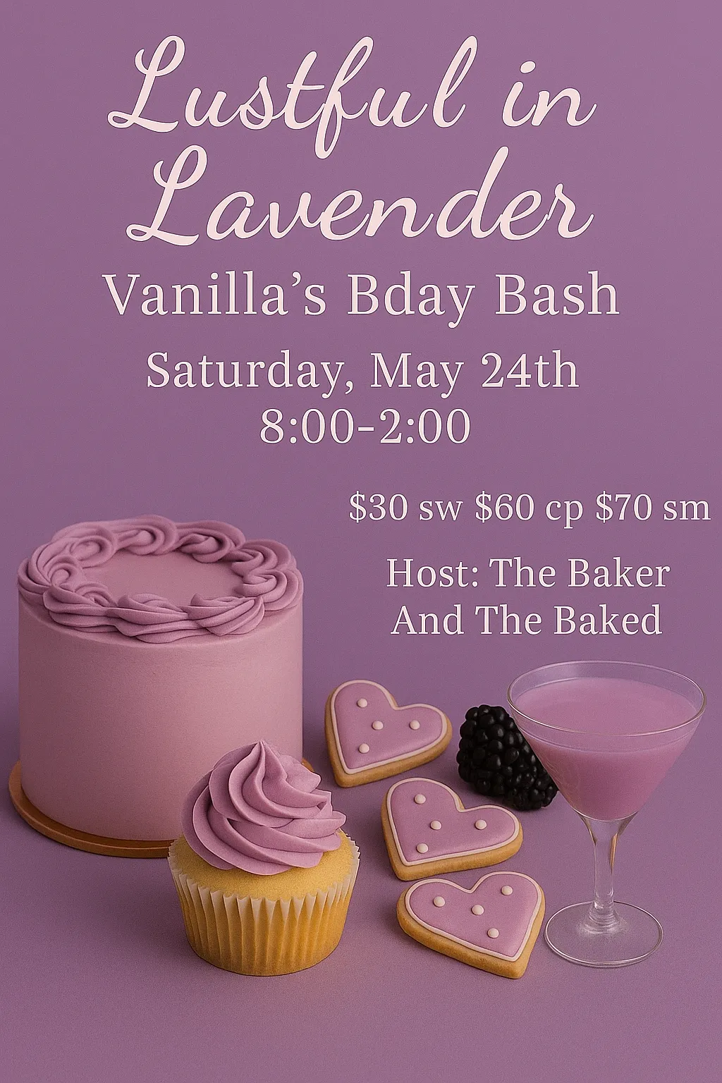 LUSTFUL IN LAVENDER! It's Vanilla's birthday!