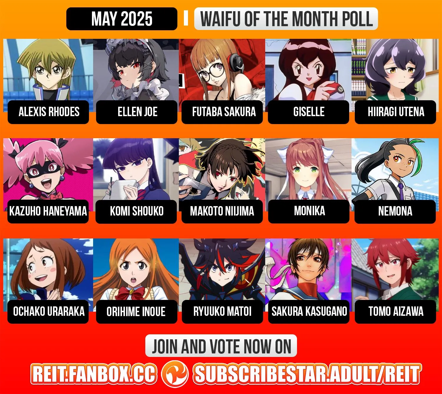 Waifu of the Month poll