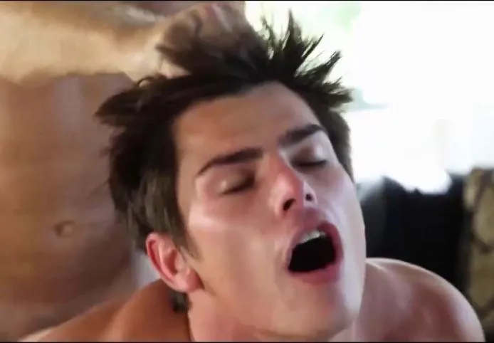 When you forget a hair tie, so your bro helps you keep your hair up