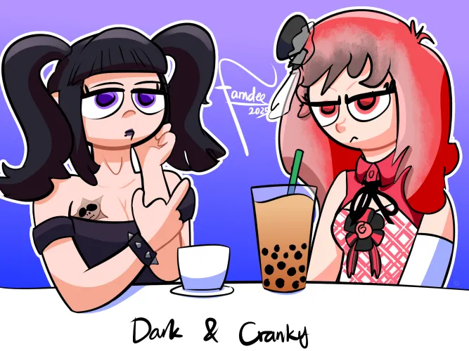 Dark & Cranky (Audrey and Lillian fanart) by FarndeeAddam