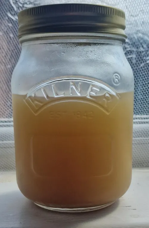 Filtered this batch multiple times revealing a much cleaner colour