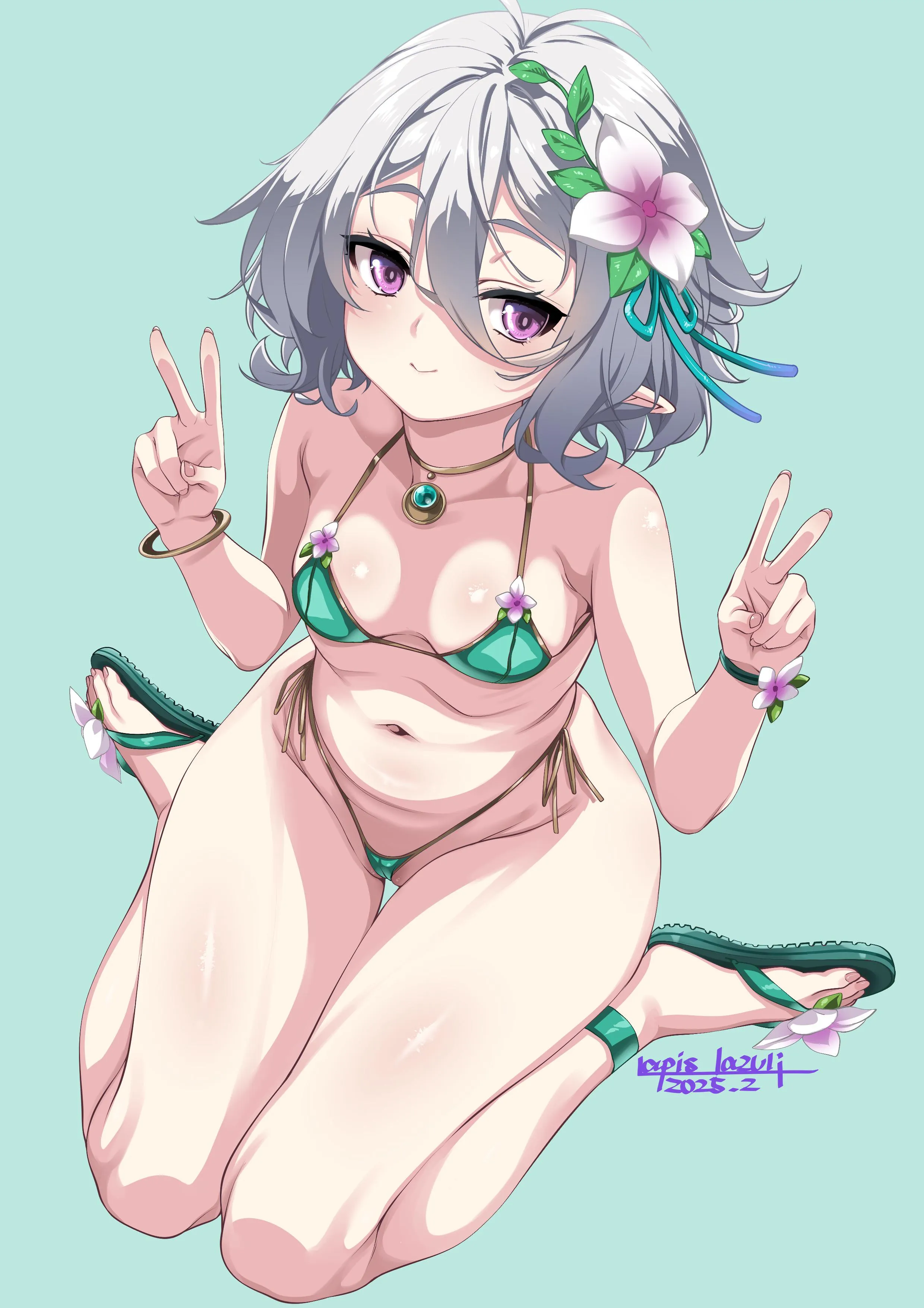 Kokkoro in a bikini