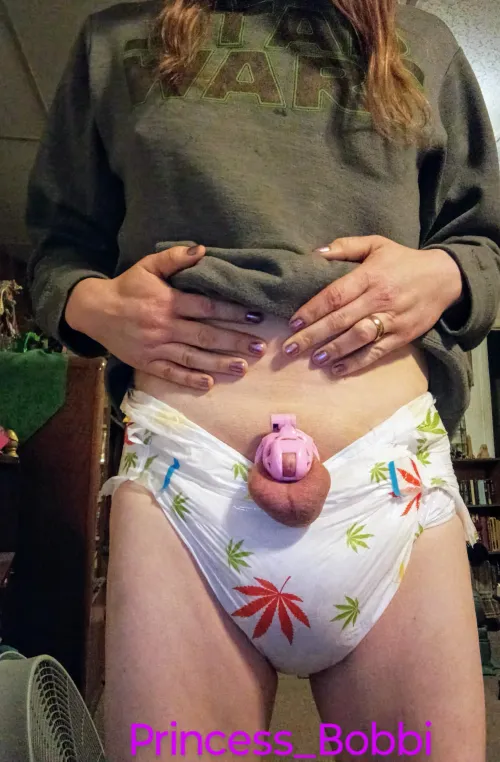 *nature documentary guy voice* here we see the rare, locked up, north American micro clitty. Notable for it's tiny size, it is too small for sex, too weak to hold back urine. We should take care not to startle it, least it scurry back into the safety of