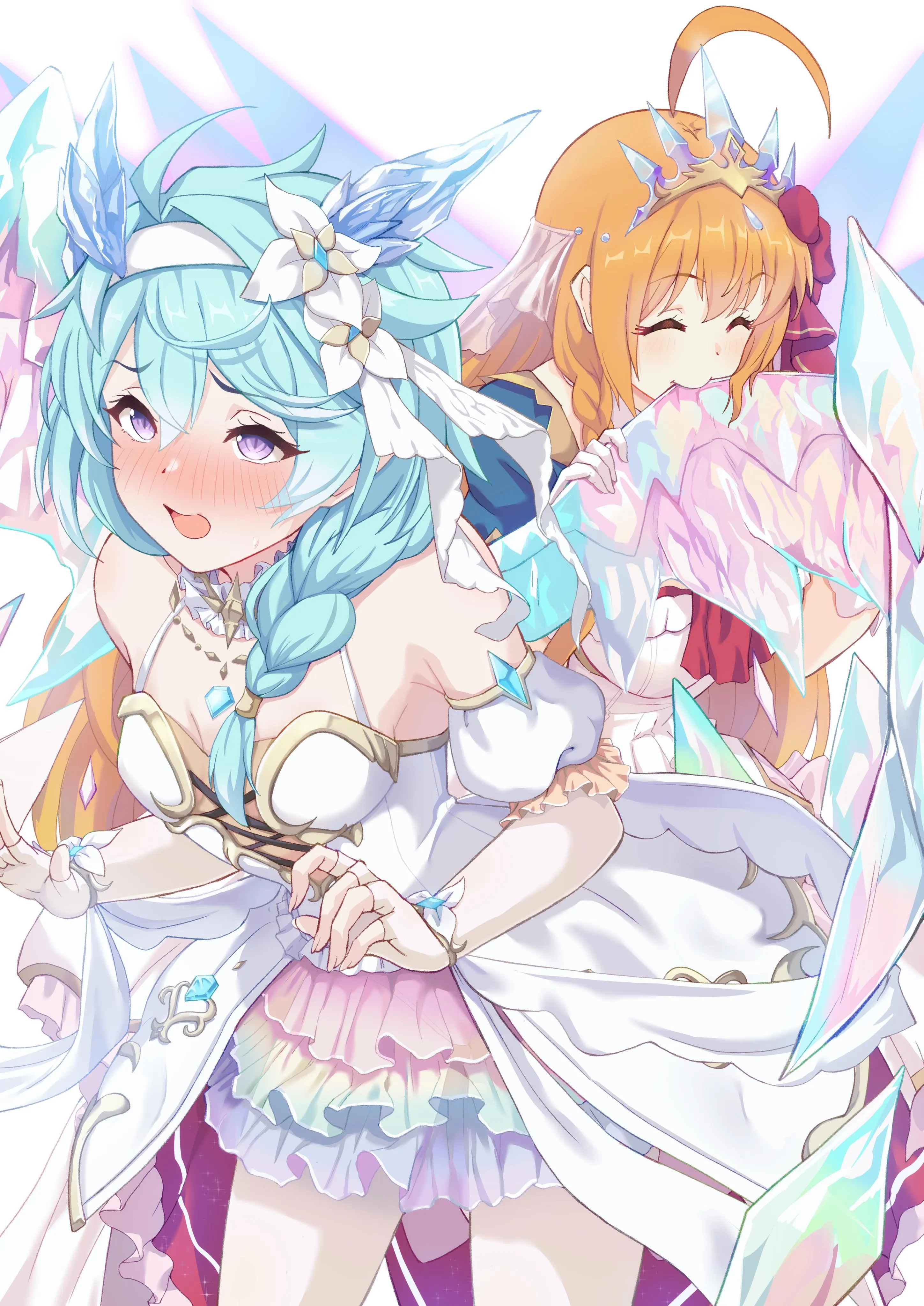 Pecorine nibbling on Shefi’s wing