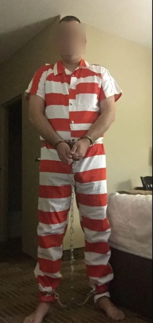 Username Checks Out (Prison-themed selfbondage)