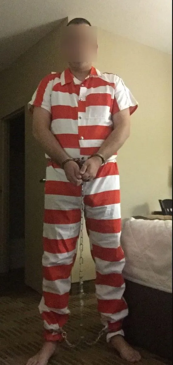 Username Checks Out (Prison-themed selfbondage)