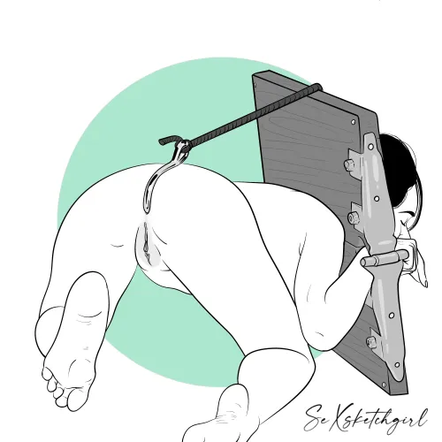 Anal hooked (by Sexsketchgirl)