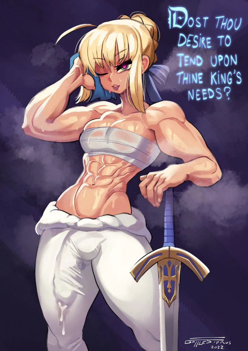 Artoria Futanari Transformation Short Story [See Body] (Artist - Gattles)