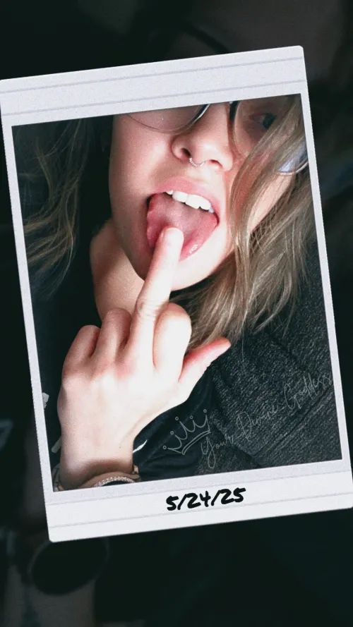 Awww, I bet you wish my finger was your tiny little cock, don't you? 😈