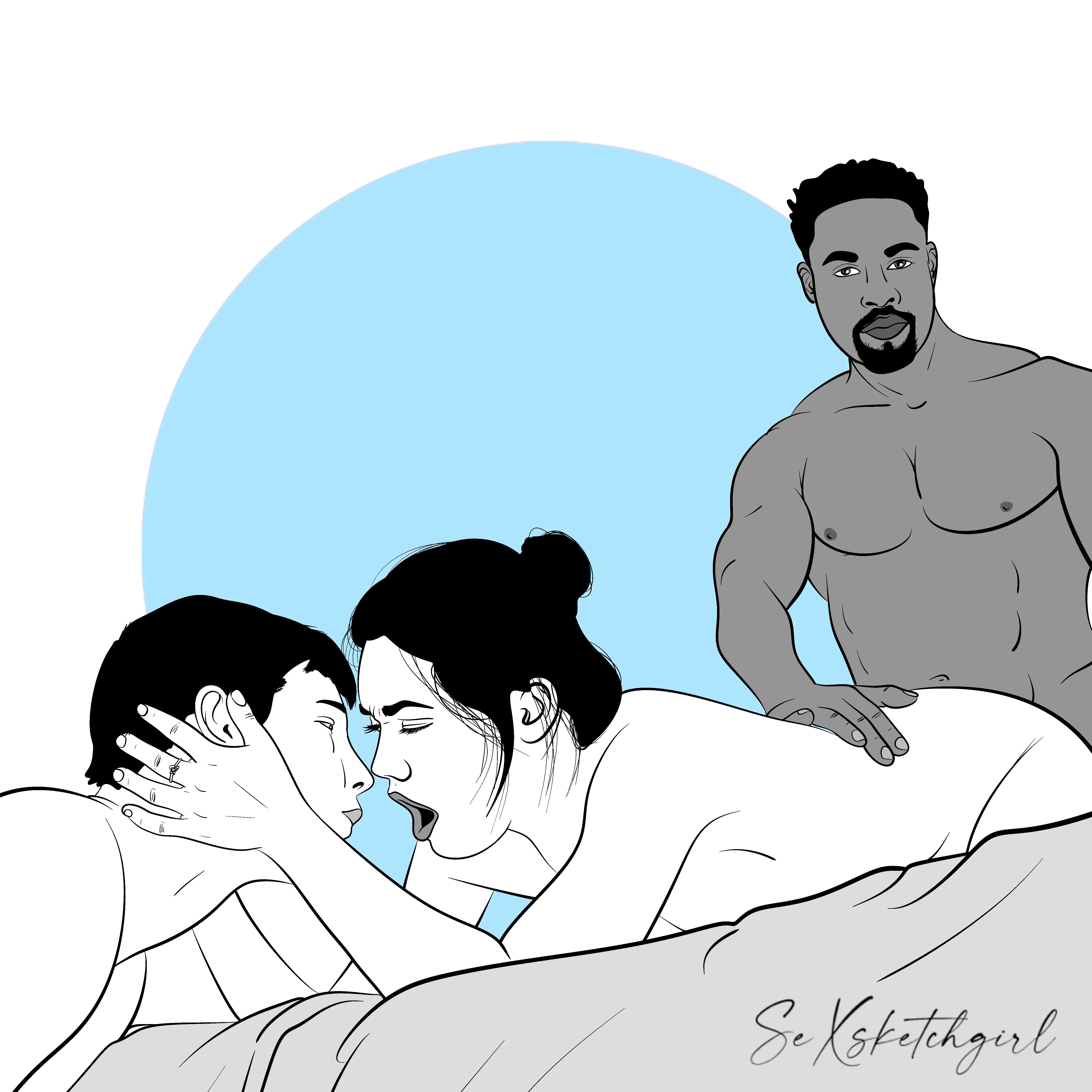 Cuckold lovers (by Sexsketchgirl)
