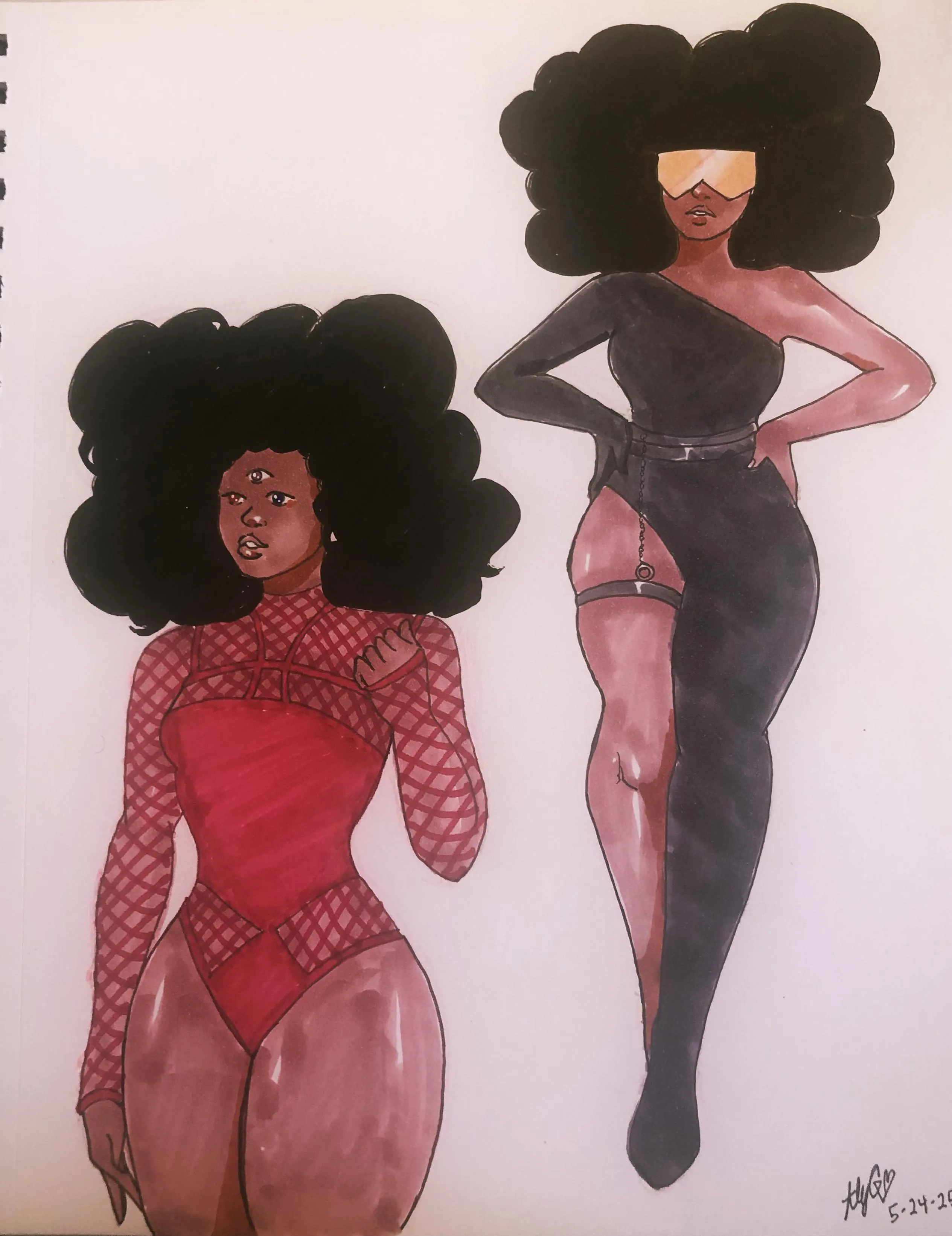 garnet in bodysuits