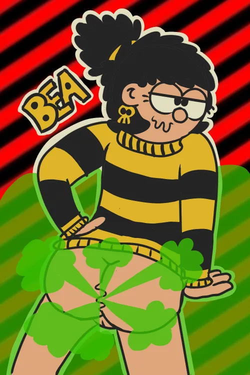 Grown Up Bea being a Menace (Dennis & Gnasher/The Beano)