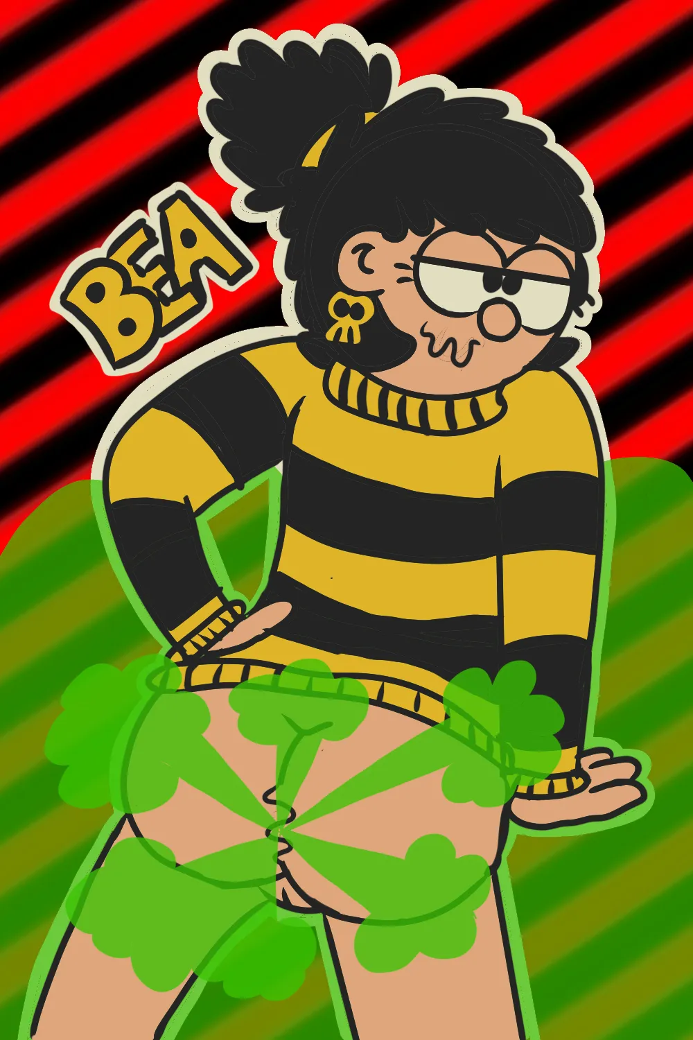 Grown Up Bea being a Menace (Dennis & Gnasher/The Beano)