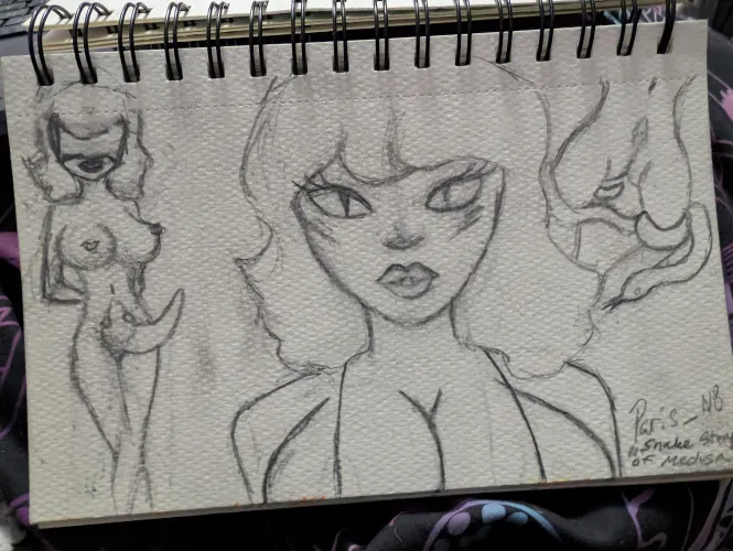 I KNOW something is wrong with the left's proportions but I refuse to use references. Fixing it before I paint Miss Medusa