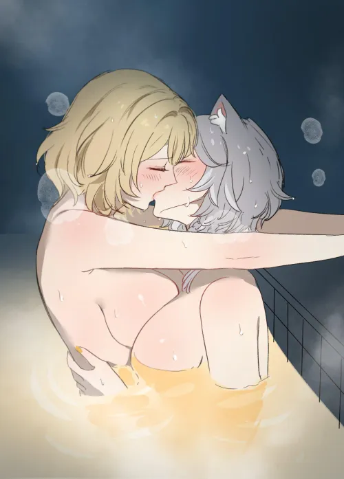 Love kiss in the bathtub- Aglaea X Cipher