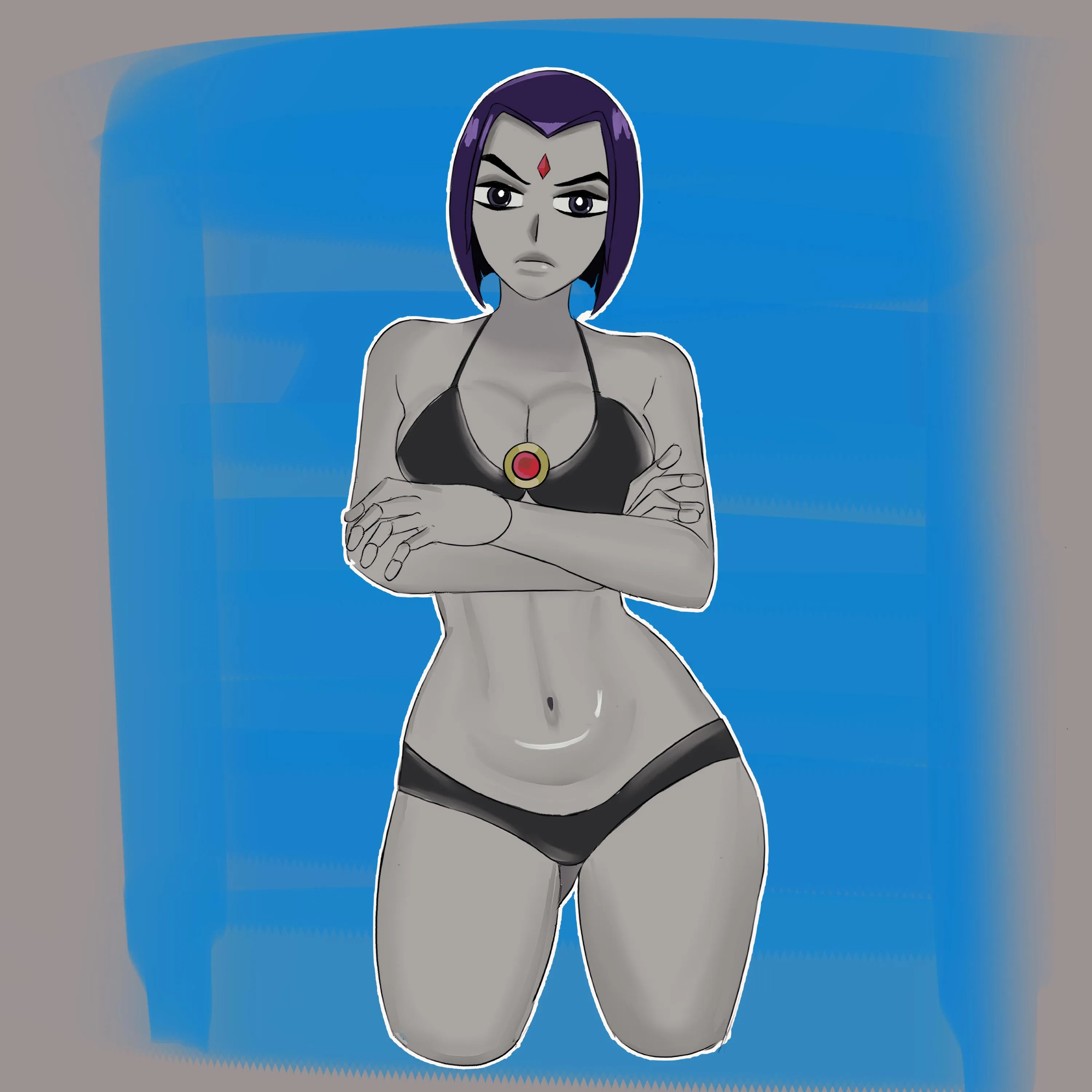 Raven Bikini (TheMasked_Men)