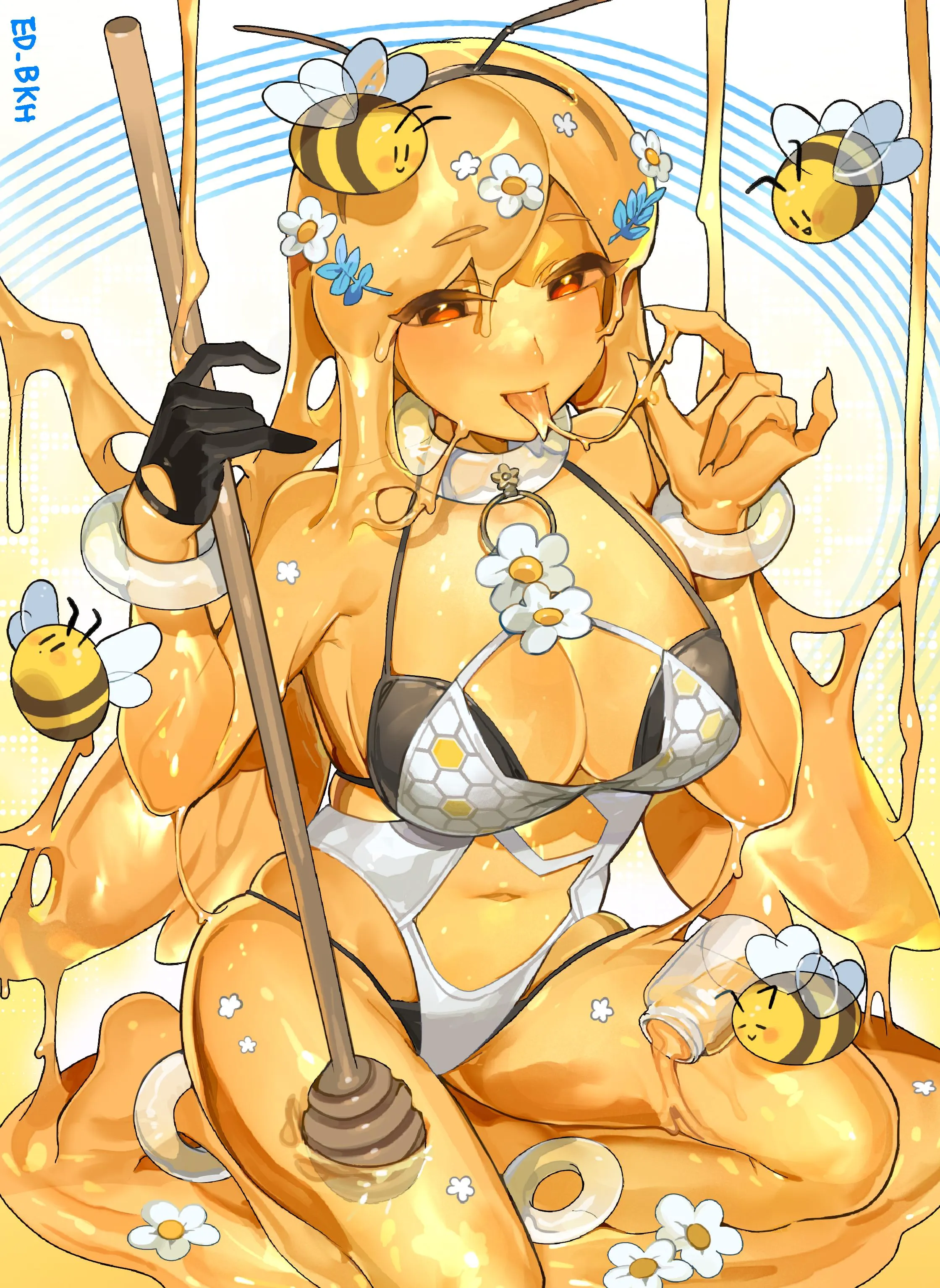 (sakoku) [F] it's on the border of being a bee and being a slime, and i think that's pretty funny