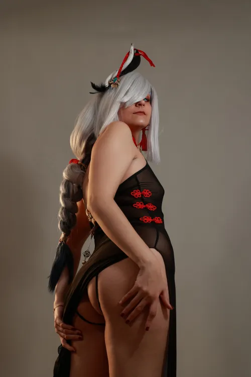 Shenhe from Genshin Impact by Lallupyon