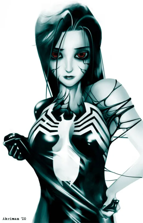 She-Venom_anime version by Dmitry Grozov (Ahrrr)