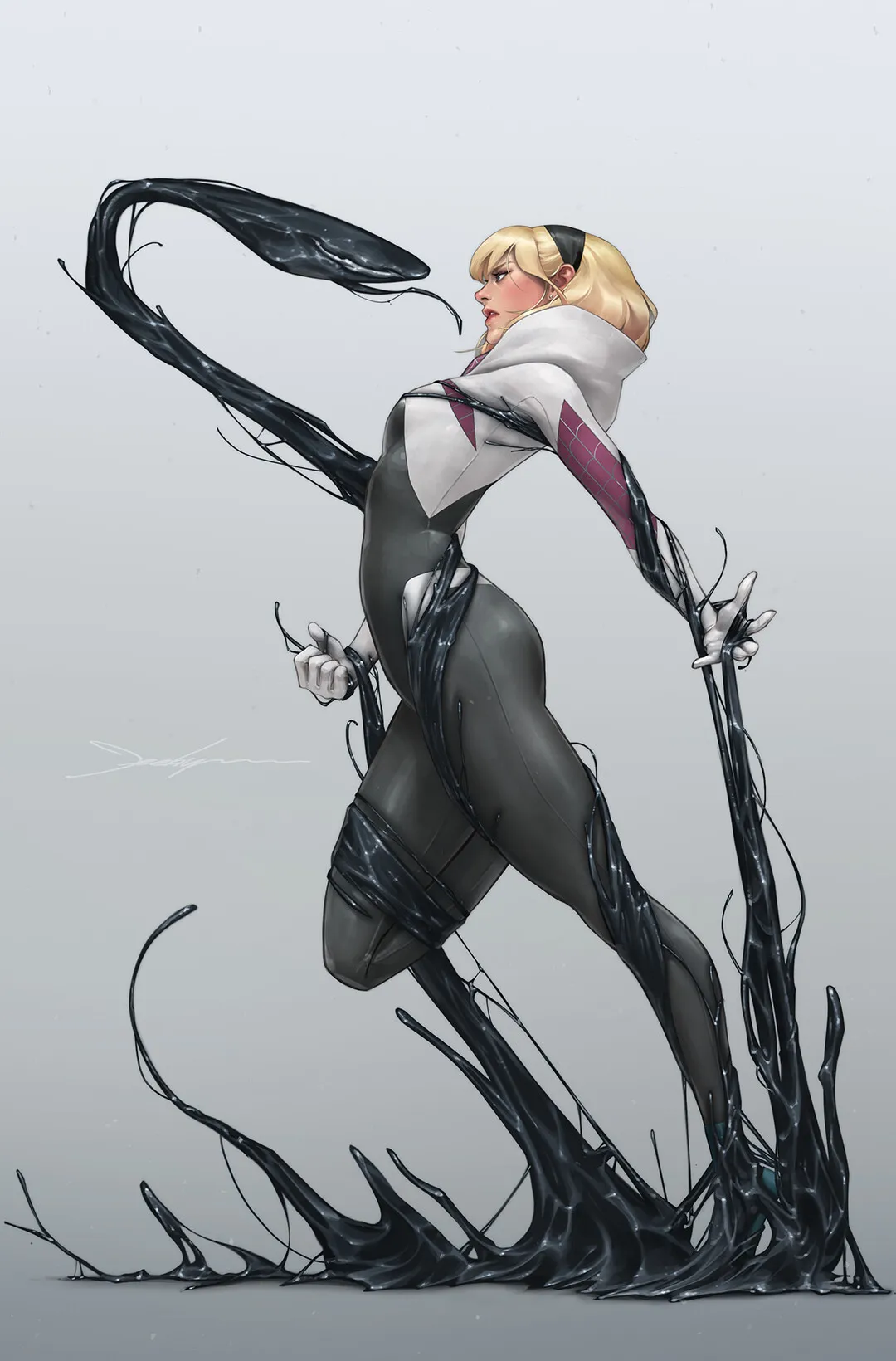 Spider-Gwen The Ghost Spider #4 Symbiote Variant Cover by Jeehyung Lee