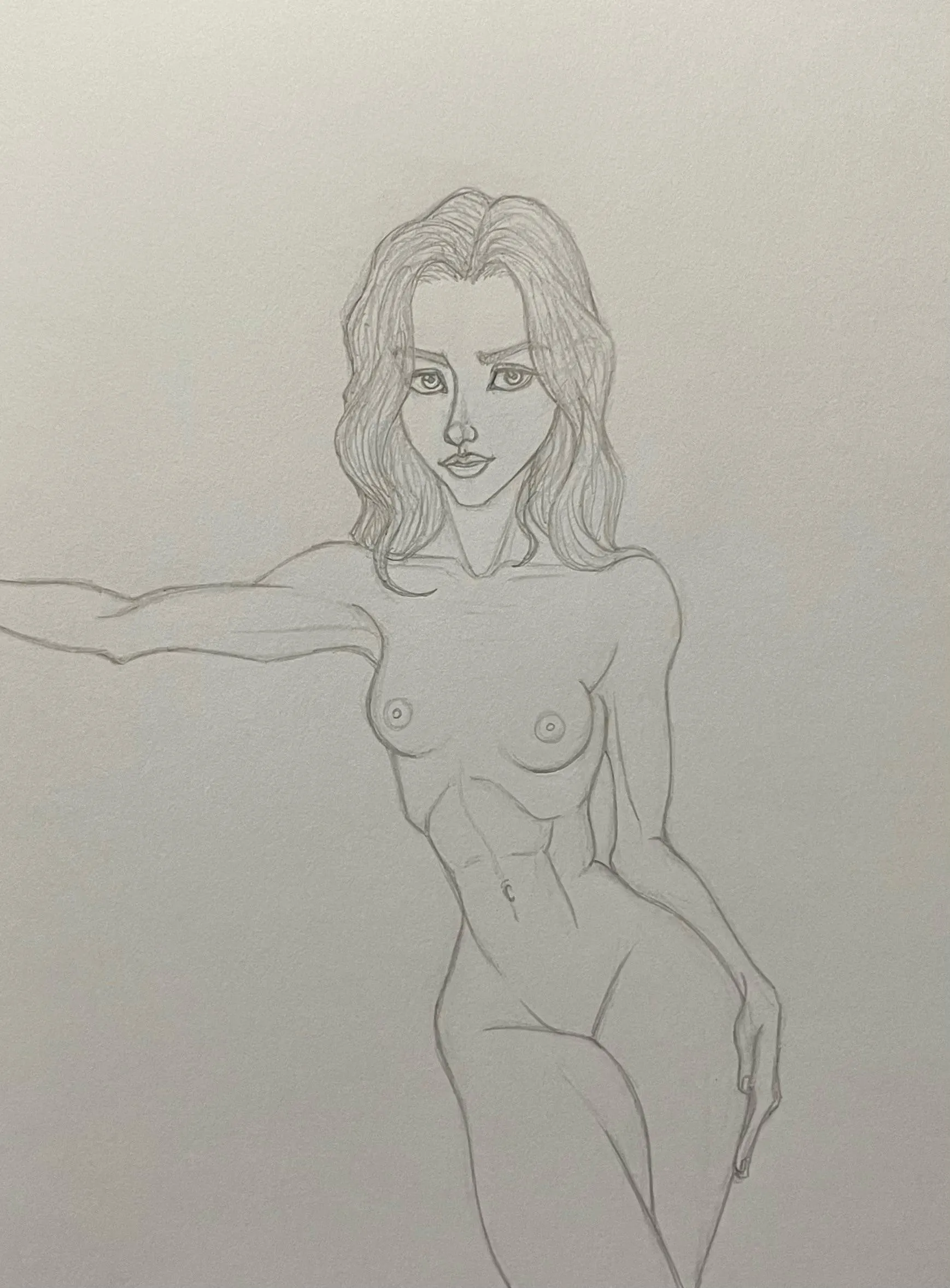 Standing Female Figure – Frontal Pose