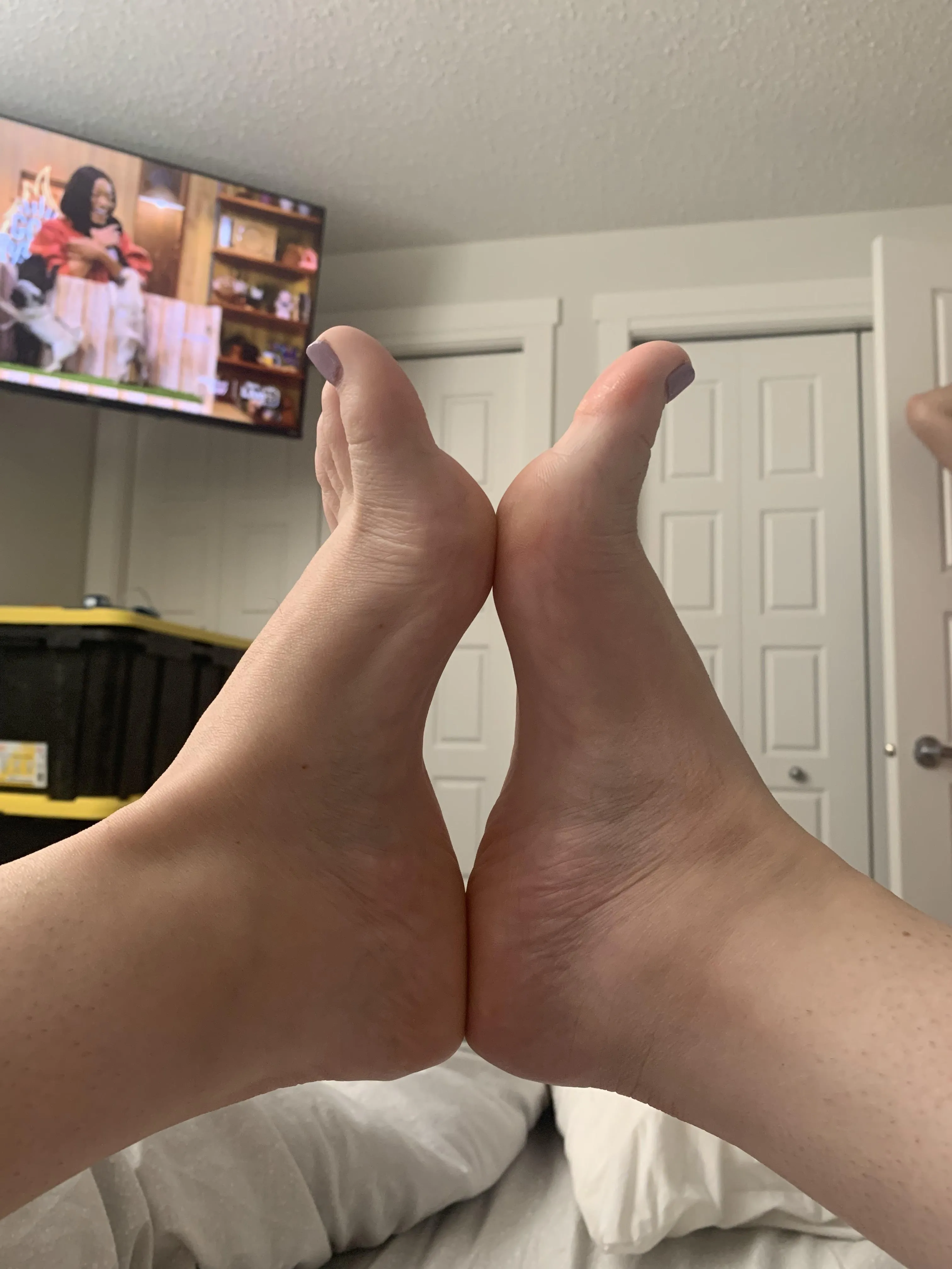 Cute little feet on a lazy Sunday