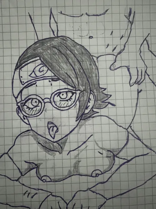 First time drawing Sarada