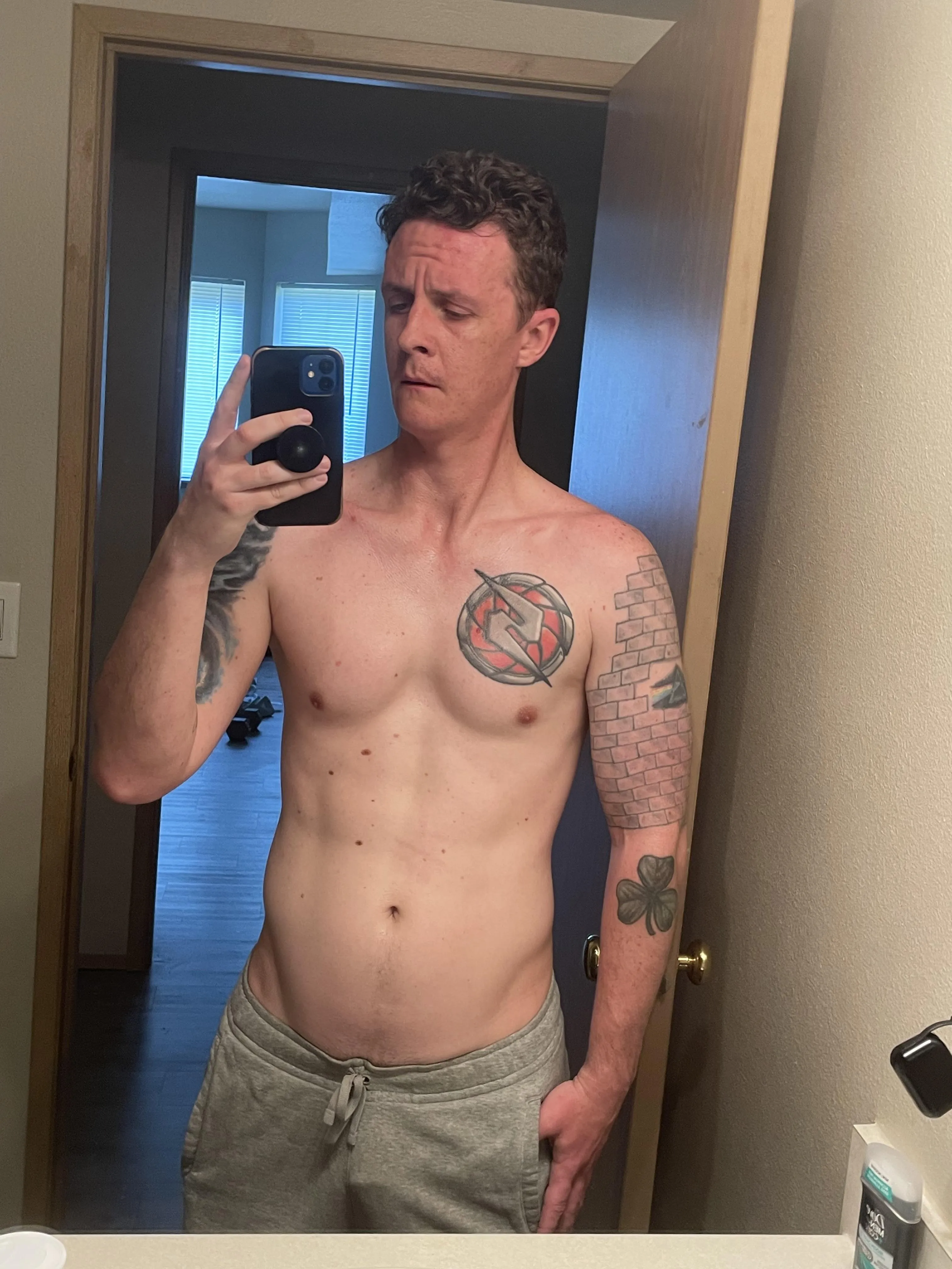 Hot from a run outside in Spokane