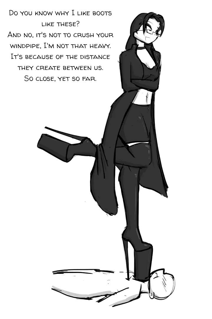 I think she's heavy enough. There must be some kind of trick.