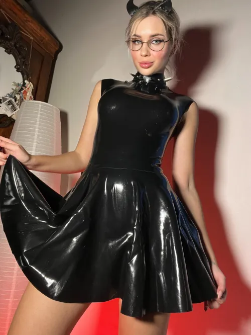 If this latex dress makes you stare… good.