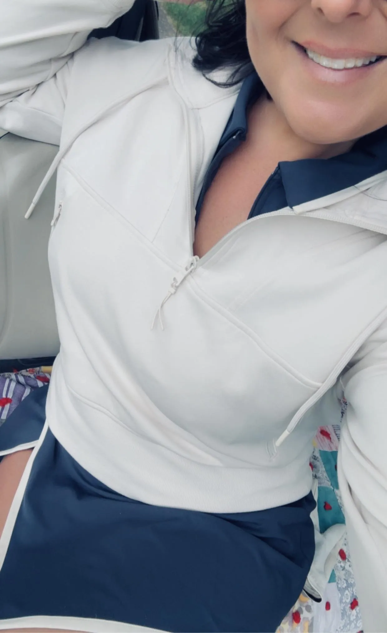 It’s a bit nippy on the course today