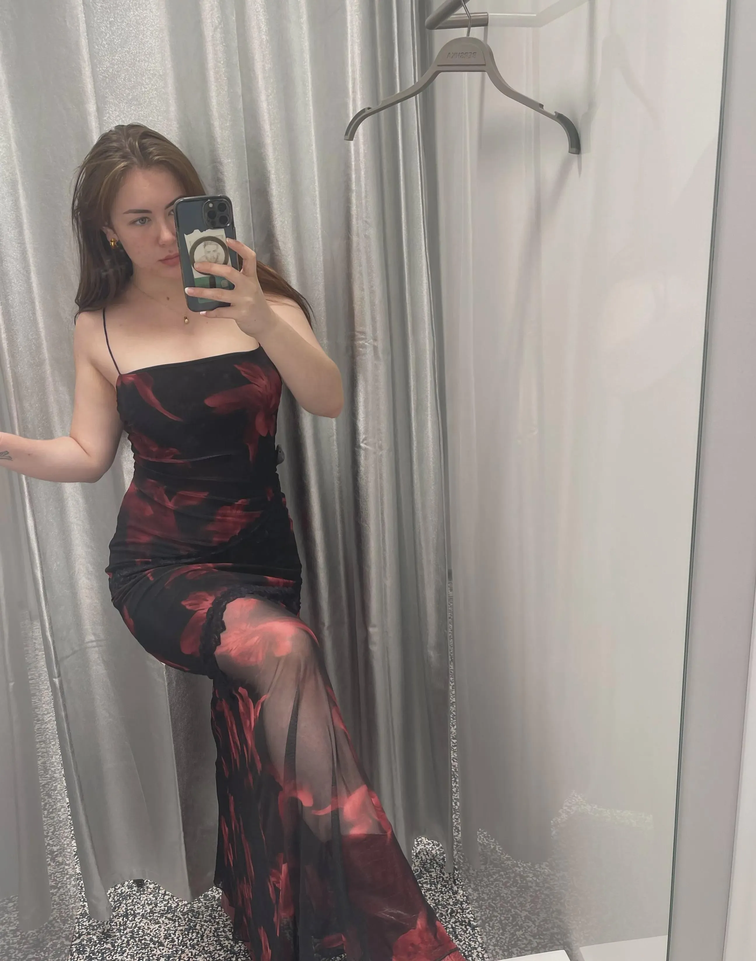 just a little tease in my favorite dress