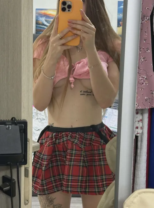 Little matching skirt and top today