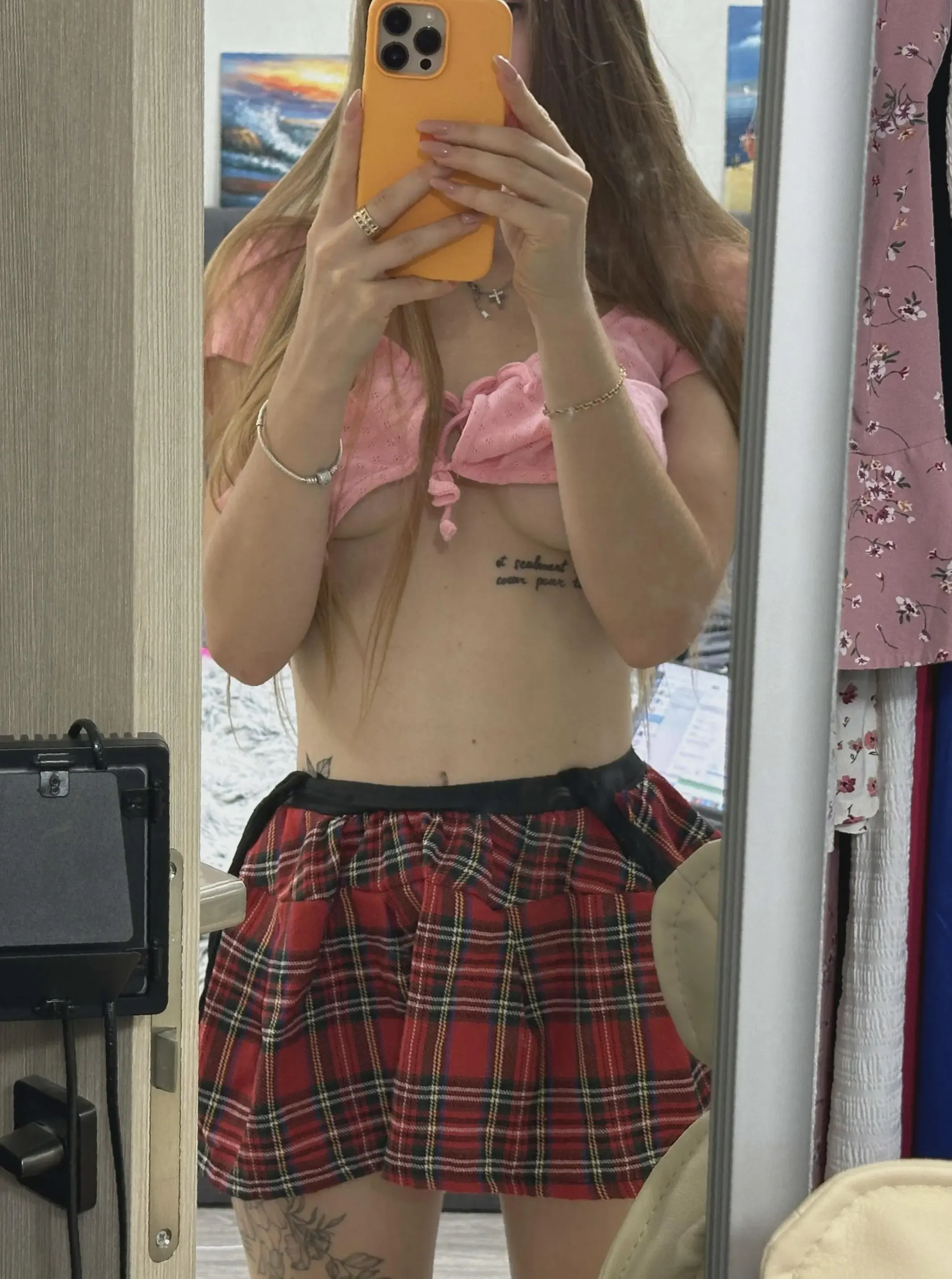 Little matching skirt and top today