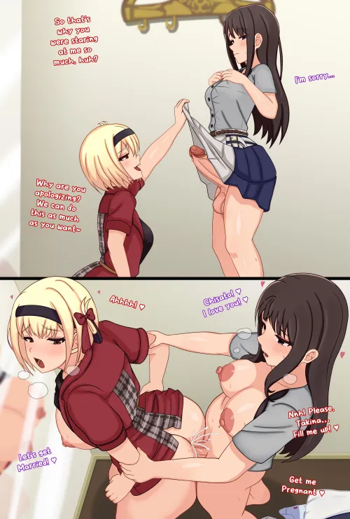 Love while shopping (Art by me)