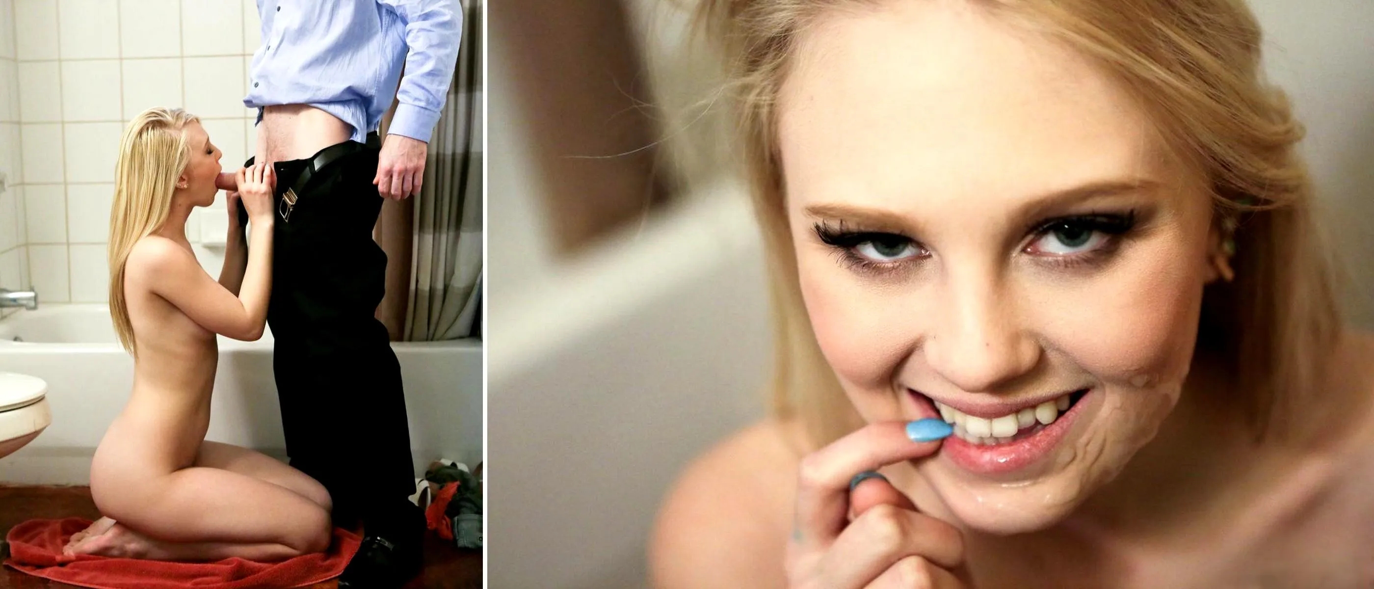 ooops, Lily forgot to lock the bathroom door... once again